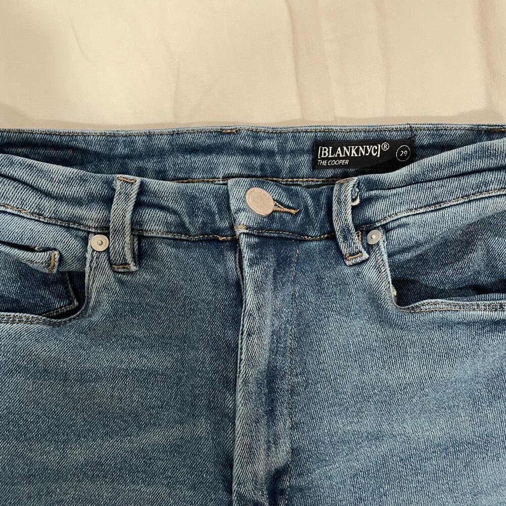 Blank NYC straight leg blues jeans, 29